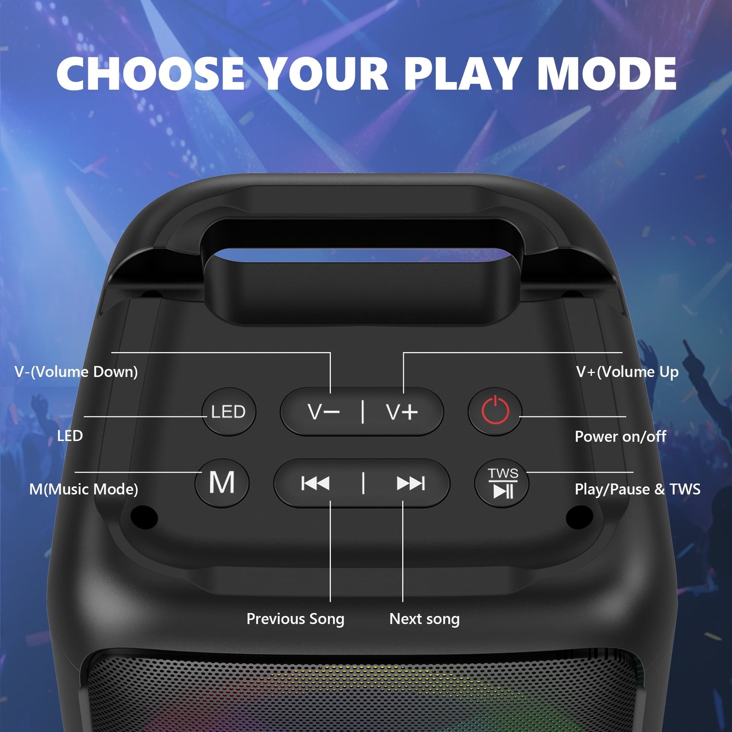 BONAOK Karaoke Machine for Adults, Portable Bluetooth Speaker with 2 Wireless Karaoke Microphones, Birthday Gift